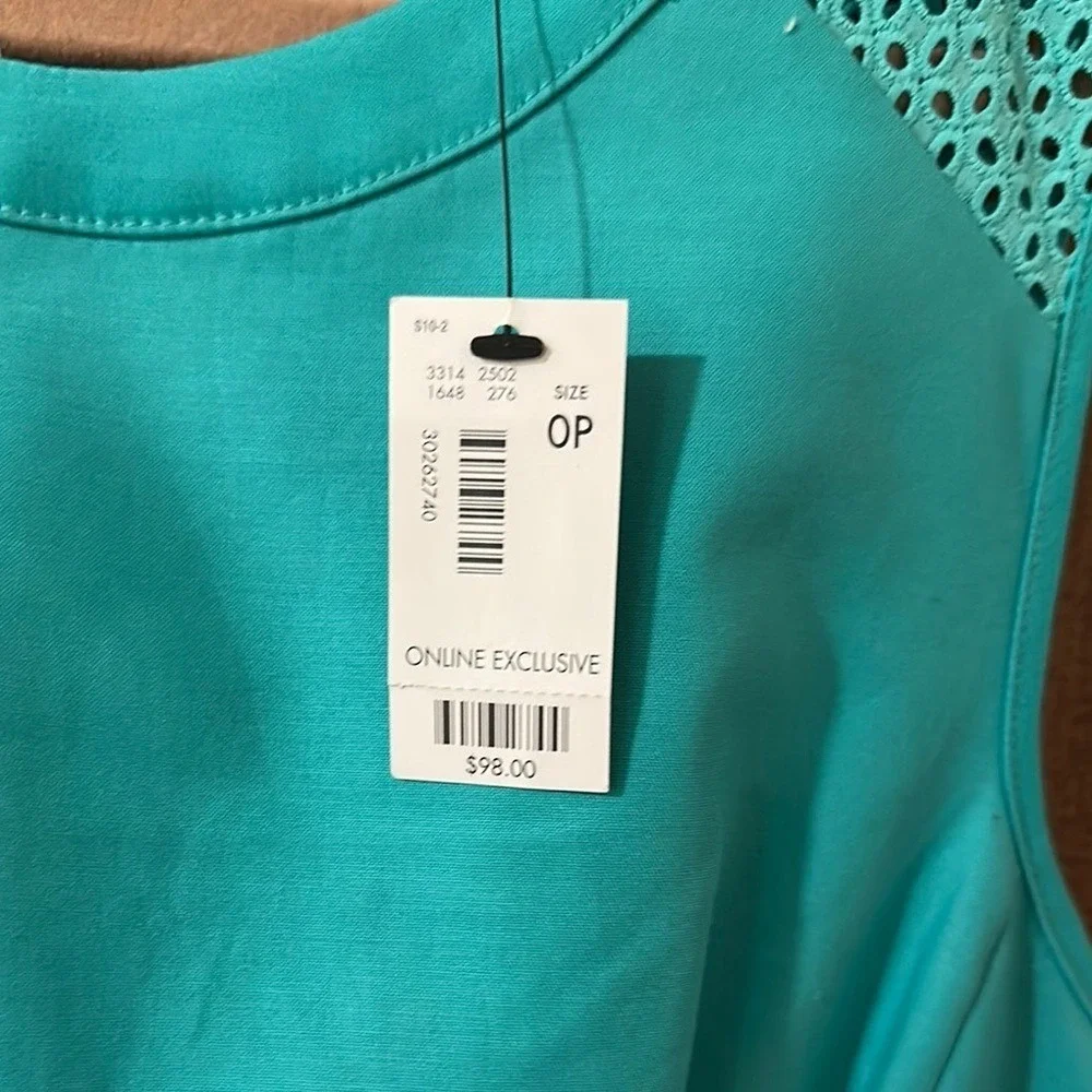 NWT. The‎ Limited Blue A-Line Sleeveless Mini Dress